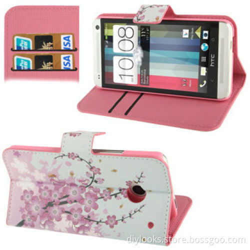 Cherry Blossom Pattern Horizontal Flip Leather Case